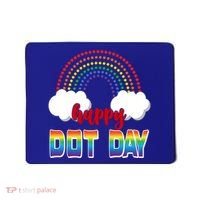 Happy International Dot Day Rainbow Clouds Mousepad thumb 0