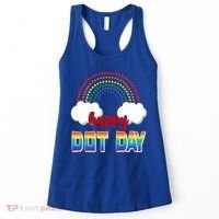 Happy International Dot Day Rainbow Clouds Women's Tank Top thumb 0