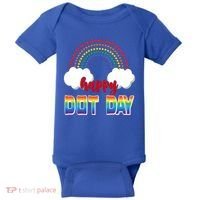Happy International Dot Day Rainbow Clouds Baby Bodysuit thumb 0