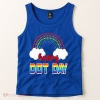 Happy International Dot Day Rainbow Clouds Tank Top thumb 2