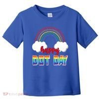 Happy International Dot Day Rainbow Clouds Toddler T-Shirt thumb 0