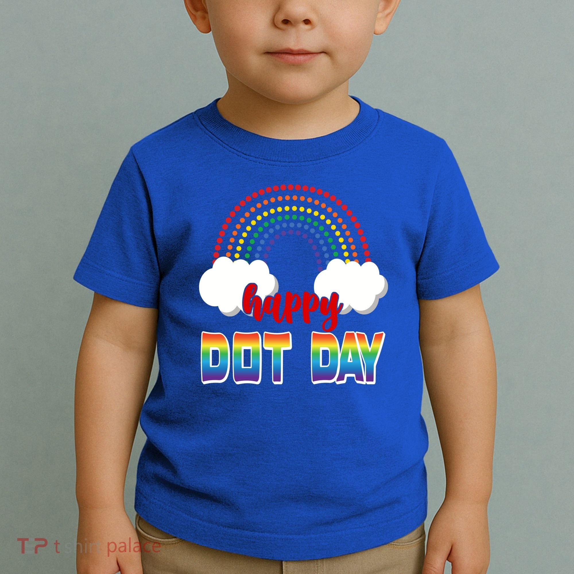 Happy International Dot Day Rainbow Clouds Toddler T-Shirt
