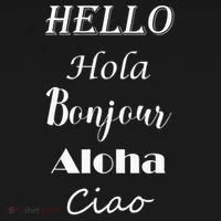 Hello In Different Languages Greetings Doggie Tank thumb 4