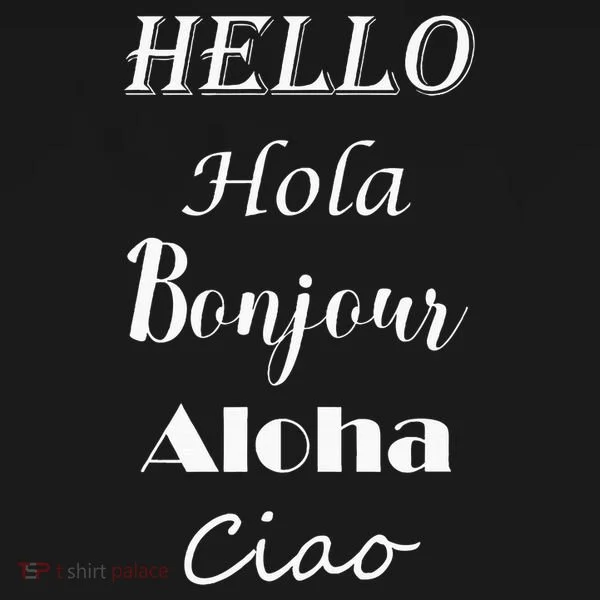Hello In Different Languages Greetings Doggie Tank