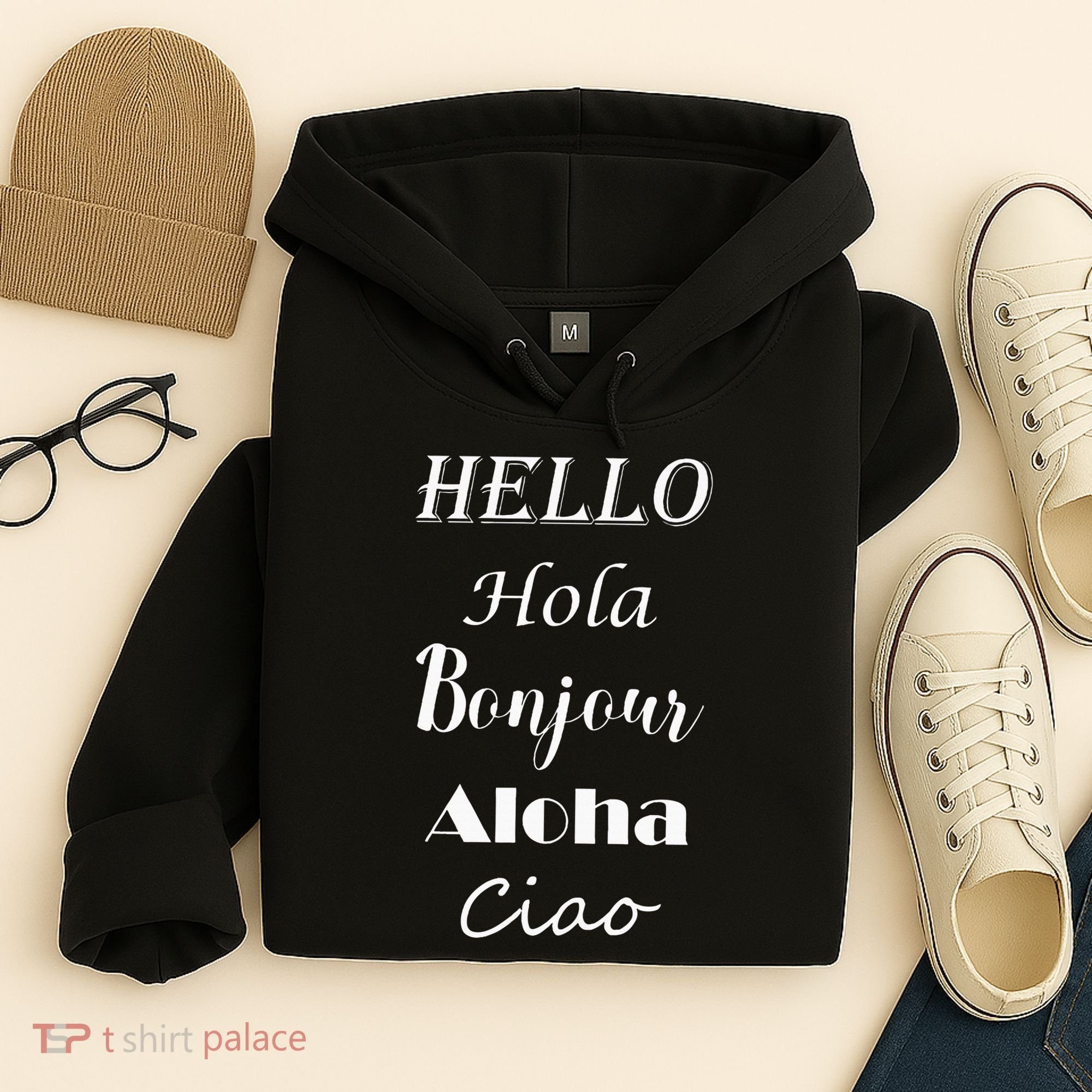 Hello In Different Languages Greetings Hoodie