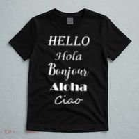 Hello In Different Languages Greetings T-Shirt thumb 5