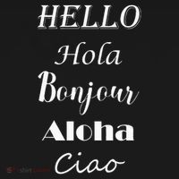 Hello In Different Languages Greetings T-Shirt thumb 7