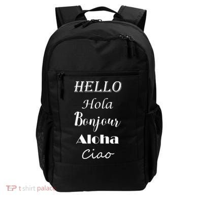 Hello In Different Languages Greetings Backpack