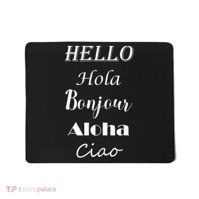 Hello In Different Languages Greetings Mousepad