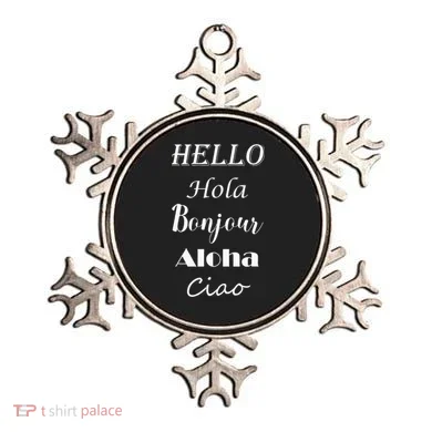 Hello In Different Languages Greetings Ornament