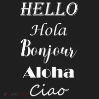 Hello In Different Languages Greetings Hat thumb 2