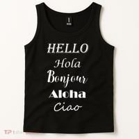 Hello In Different Languages Greetings Tank Top thumb 2