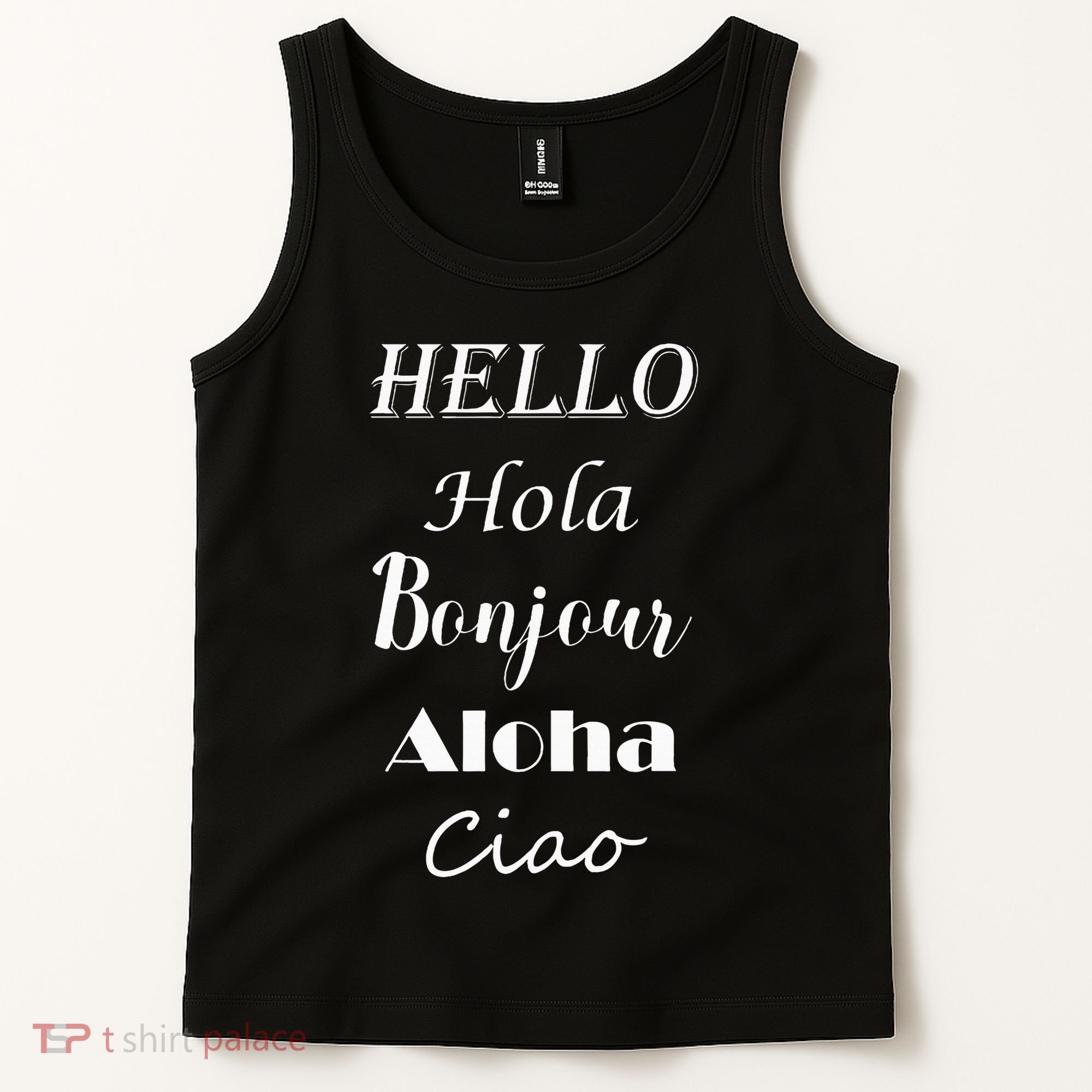 Hello In Different Languages Greetings Tank Top