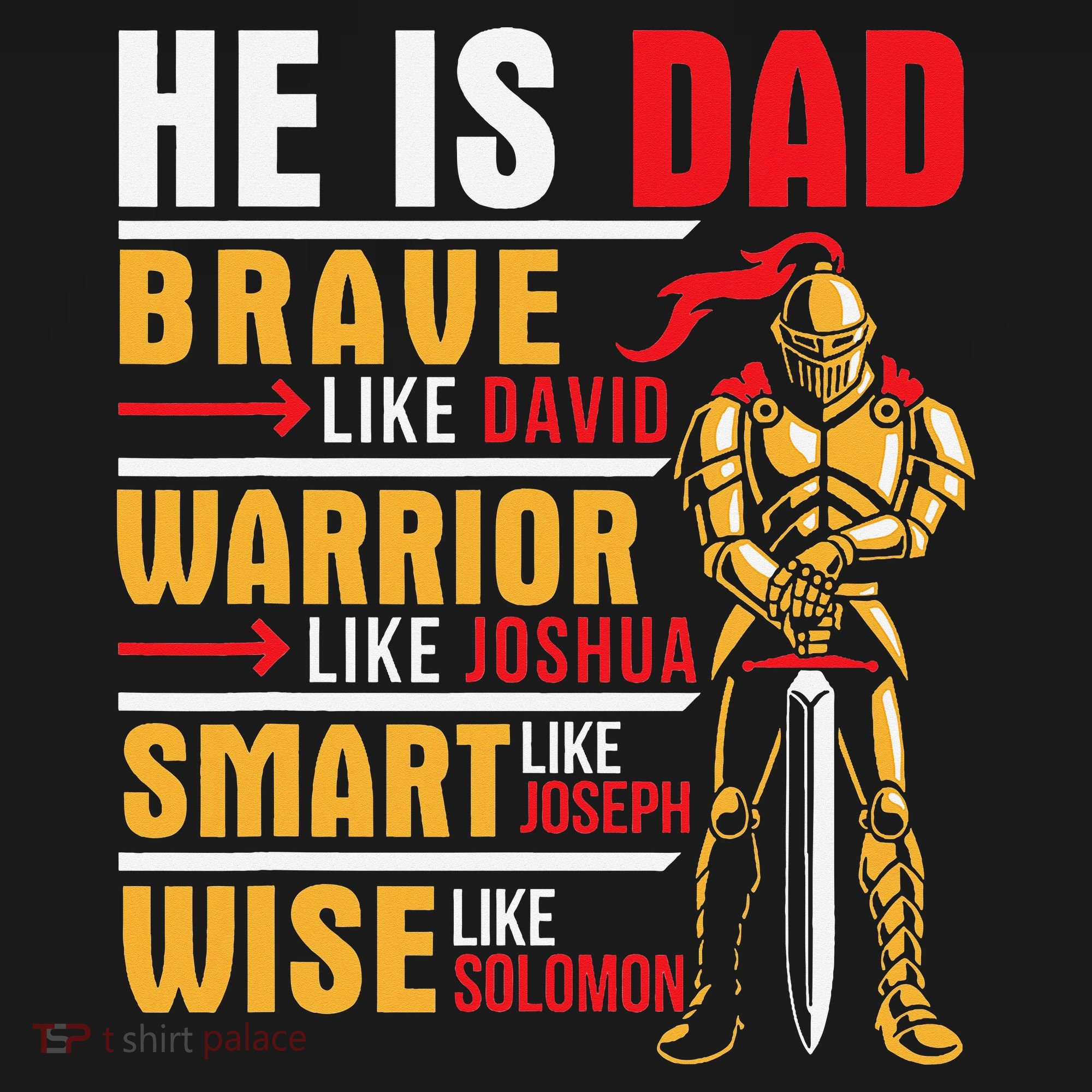 He Is Dad Brave Warrior Smart And Wise Father Daddy Papa Pajama Set