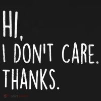 Hi, I Don't Care. Thanks Funny Sarcastic Humor Tee Kids T-Shirt thumb 4