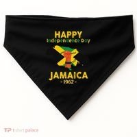 Happy Independence Day Jamaica 1962 USA-Made Doggie Bandana thumb 0