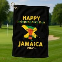 Happy Independence Day Jamaica 1962 Golf Towel thumb 1