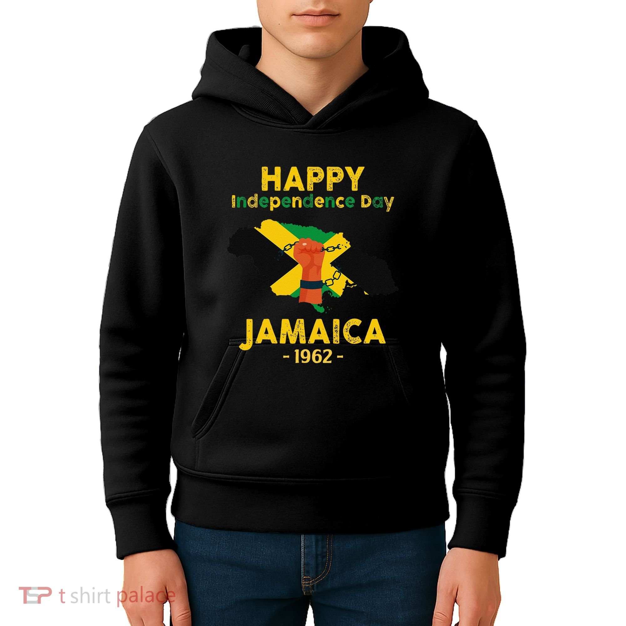 Happy Independence Day Jamaica 1962 Kids Hoodie