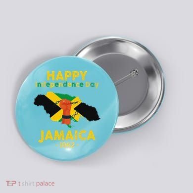 Happy Independence Day Jamaica 1962 Button