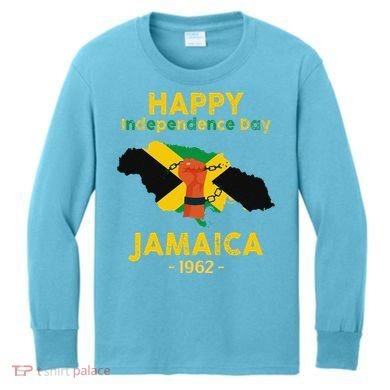 Happy Independence Day Jamaica 1962 Kids Long Sleeve Shirt