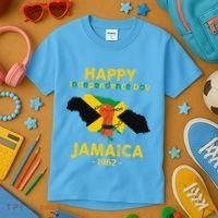 Happy Independence Day Jamaica 1962 Kids T-Shirt thumb 3