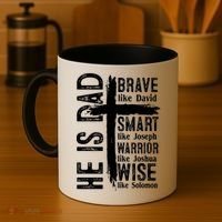 He Is Dad Religious Christian Bible Quote Father Coffee Mug thumb 4