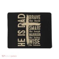 He Is Dad Religious Christian Bible Quote Father Mousepad thumb 0