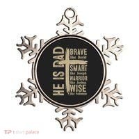 He Is Dad Religious Christian Bible Quote Father Ornament thumb 0