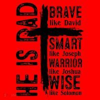 He Is Dad Religious Christian Bible Quote Father Santa Hat thumb 1