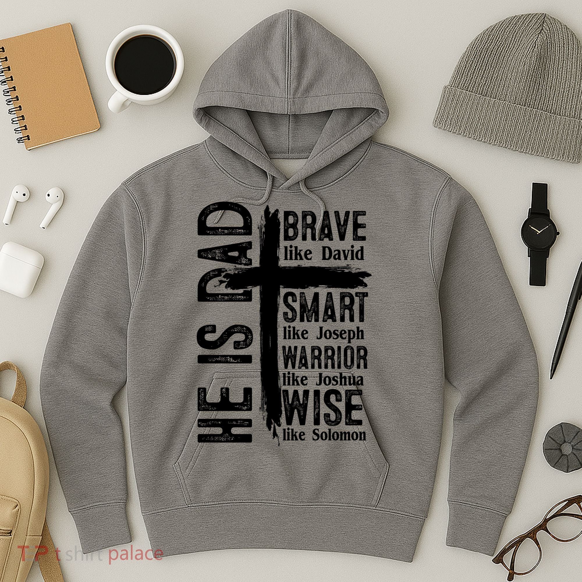 He Is Dad Religious Christian Bible Quote Father Hoodie