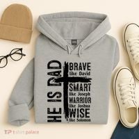 He Is Dad Religious Christian Bible Quote Father Hoodie thumb 4
