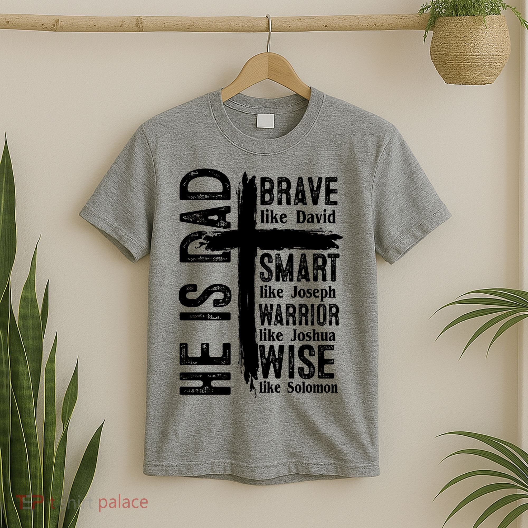 He Is Dad Religious Christian Bible Quote Father T-Shirt