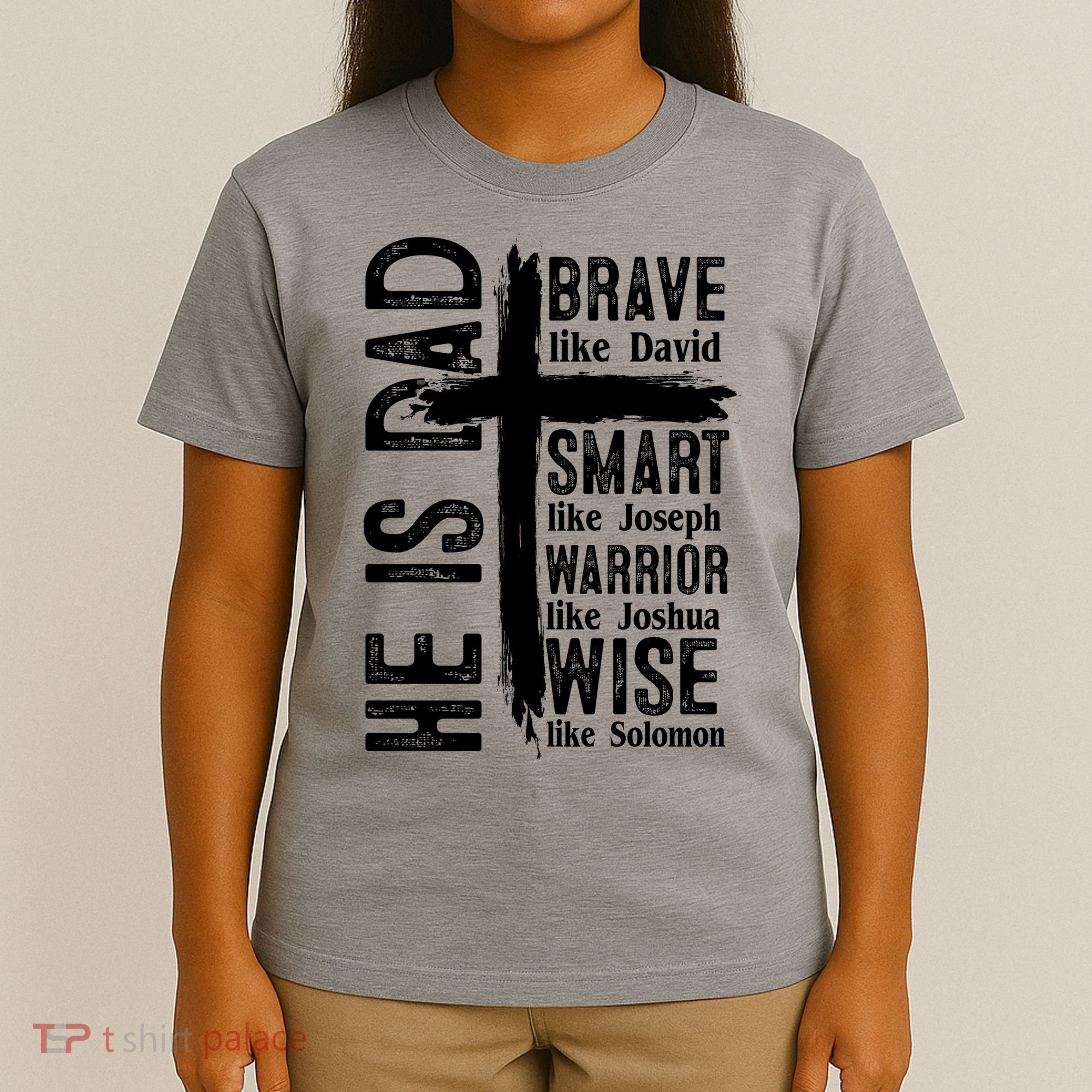 He Is Dad Religious Christian Bible Quote Father T-Shirt