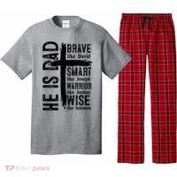 He Is Dad Religious Christian Bible Quote Father Pajama Set thumb 0