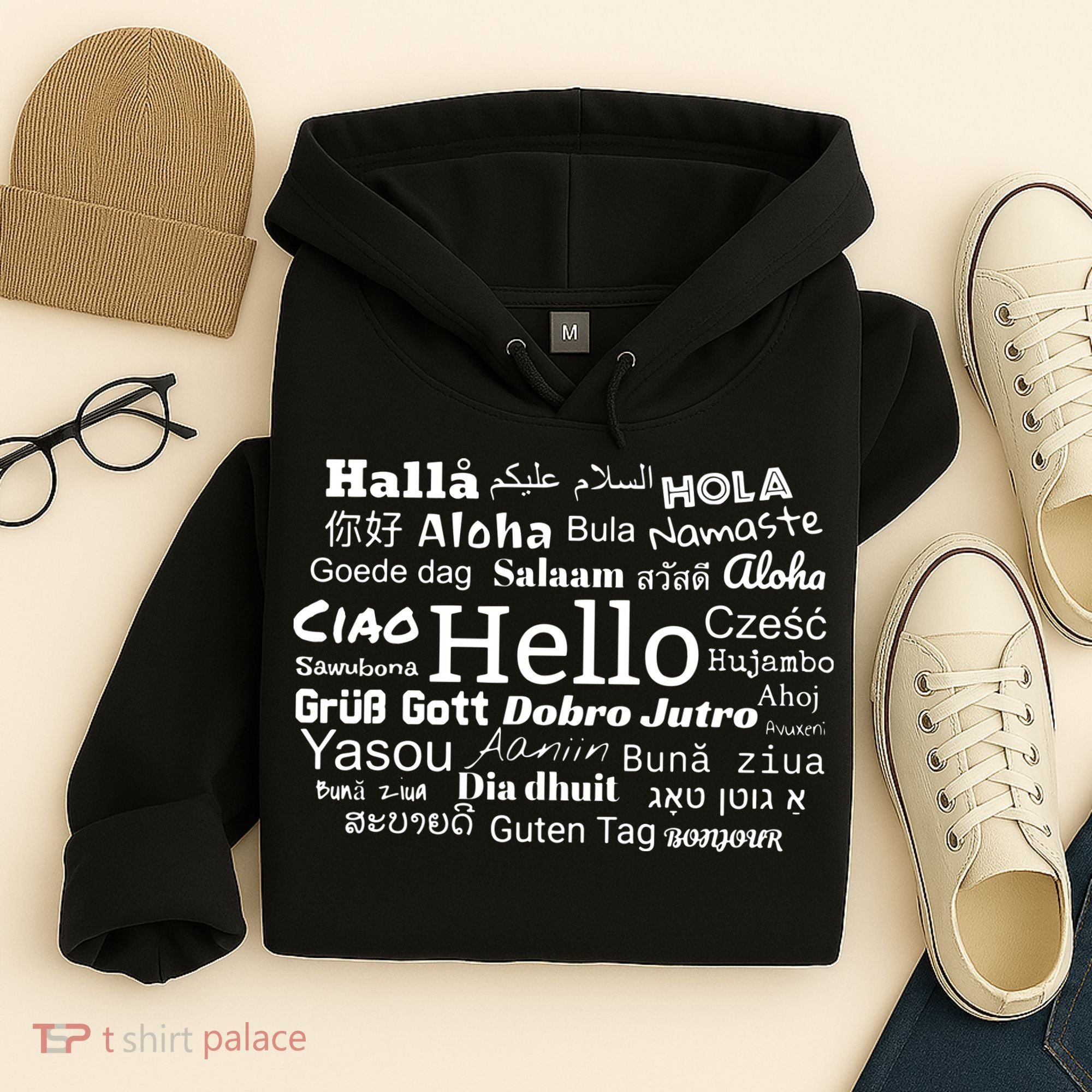 Hello In Different Languages Multilingualism Gift Hoodie