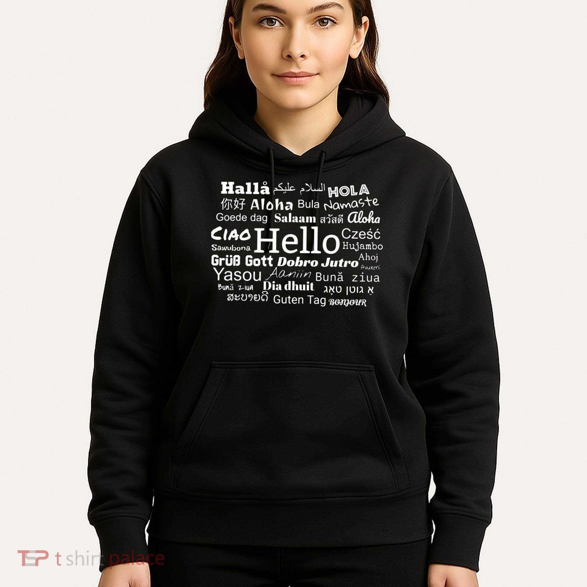 Hello In Different Languages Multilingualism Gift Hoodie