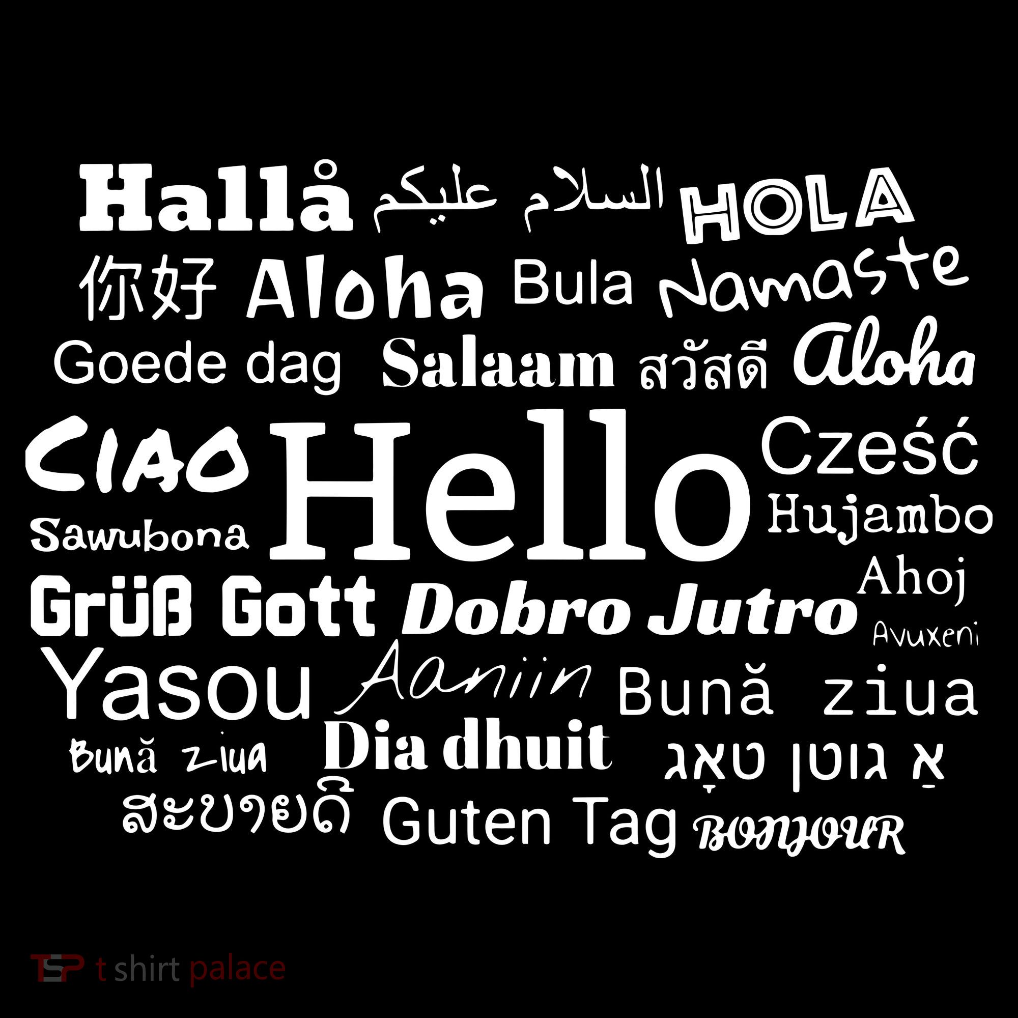 Hello In Different Languages Multilingualism Gift Polo