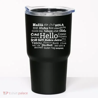 Hello In Different Languages Multilingualism Gift Tumbler