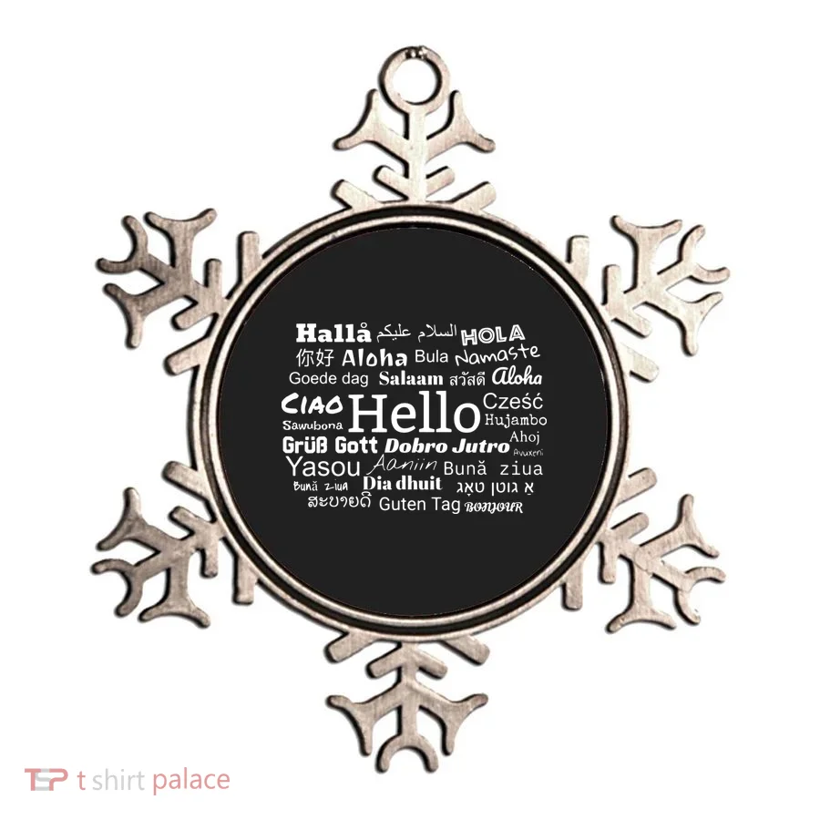 Hello In Different Languages Multilingualism Gift Ornament