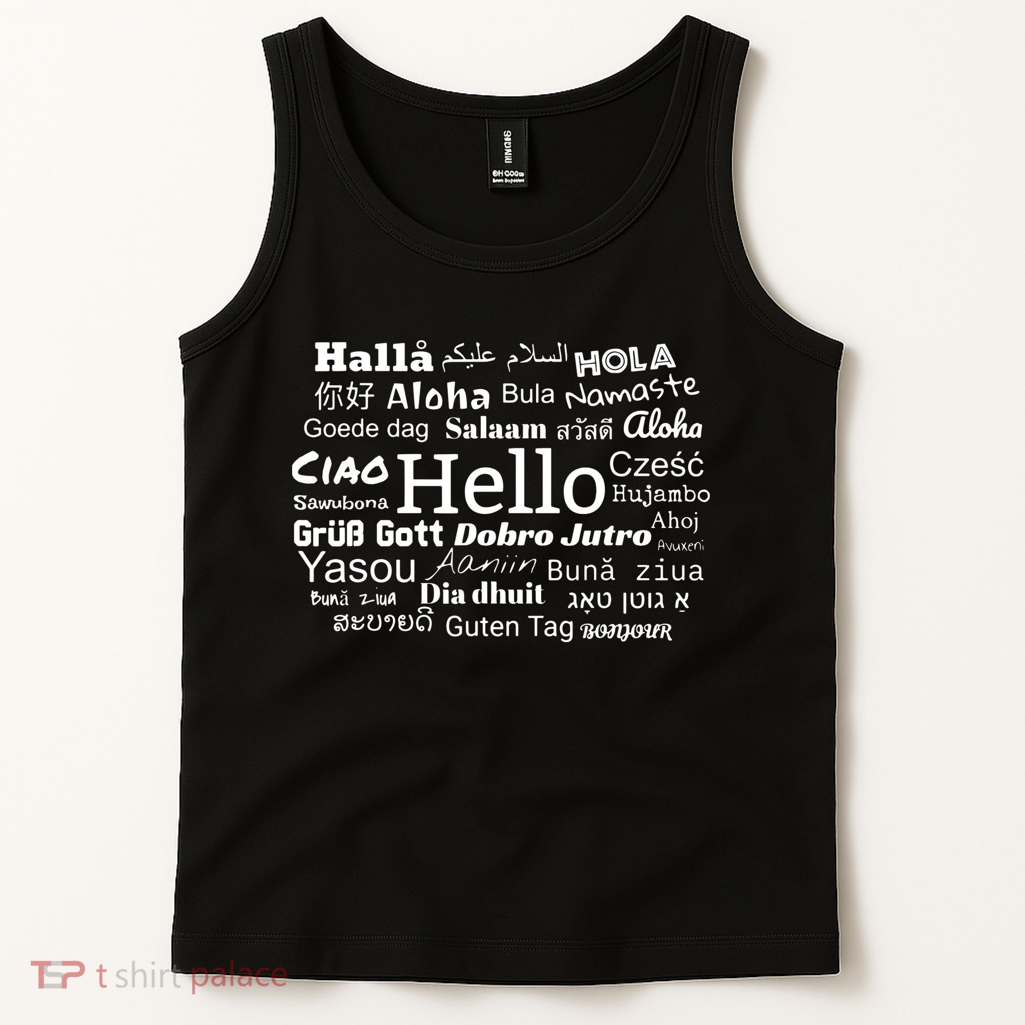 Hello In Different Languages Multilingualism Gift Tank Top