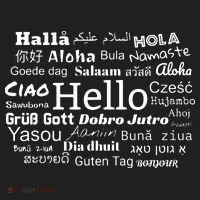 Hello In Different Languages Multilingualism Gift Golf Towel thumb 3