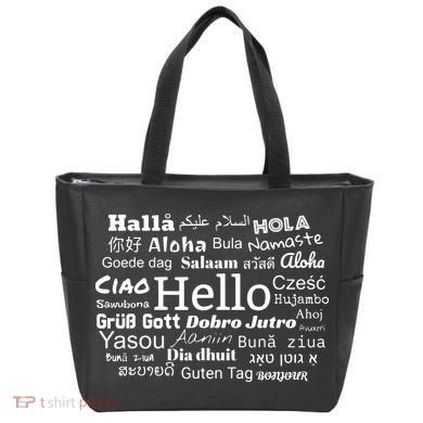 Hello In Different Languages Multilingualism Gift Tote Bag