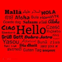 Hello In Different Languages Multilingualism Gift Santa Hat thumb 1