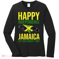 Happy Independence Day Jamaica 1962 Proud Jamaican Women's Long Sleeve Shirt thumb 0