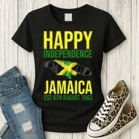 Happy Independence Day Jamaica 1962 Proud Jamaican Women's T-Shirt thumb 3