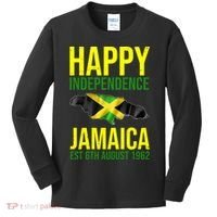 Happy Independence Day Jamaica 1962 Proud Jamaican Kids Long Sleeve Shirt thumb 0