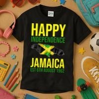 Happy Independence Day Jamaica 1962 Proud Jamaican Kids T-Shirt thumb 3