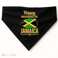 Happy Independence Day Jamaica 1962 USA-Made Doggie Bandana thumb 0