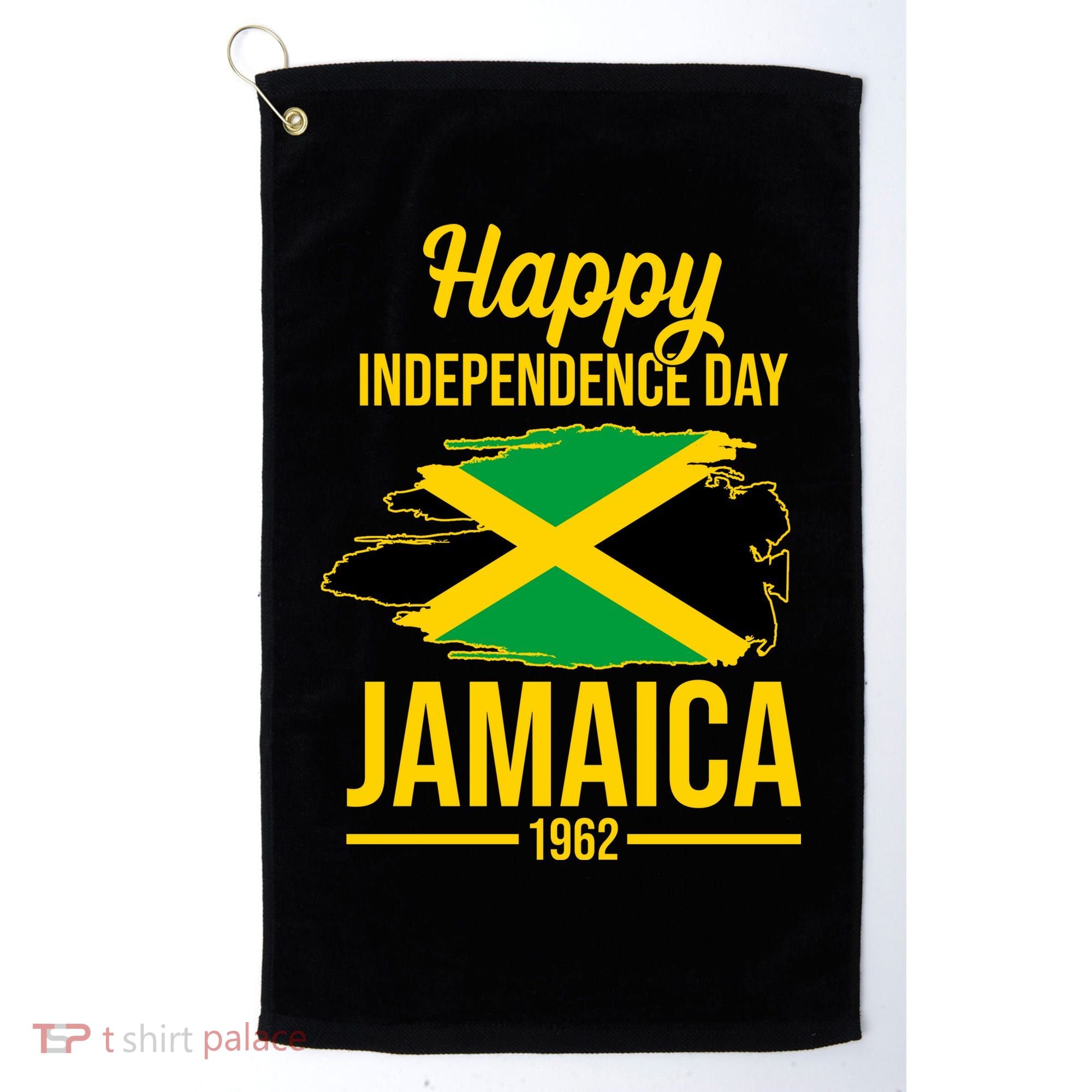 Happy Independence Day Jamaica 1962 Golf Towel