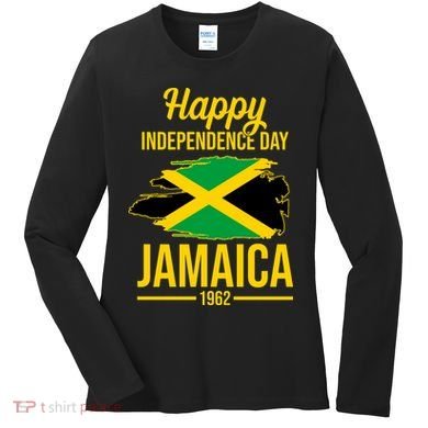 Happy Independence Day Jamaica 1962 Women's Long Sleeve Shirt